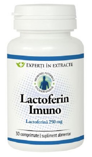 Lactoferin Imuno Experti in Extracte, 30 comprimate, Dacia Plant