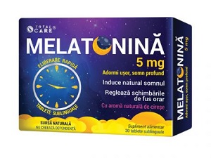 Melatonina eliberare rapida, 5 mg, 30 tablete sublinguale, Cosmopharm