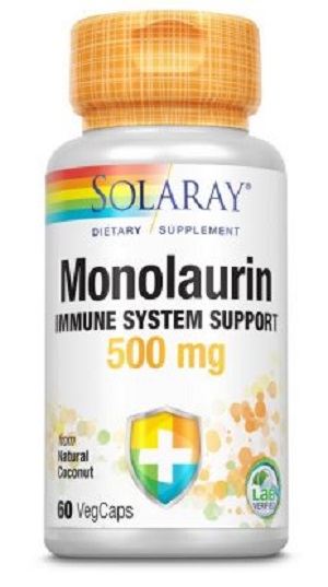 Monolaurin 500mg Solaray, 60 capsule, Secom