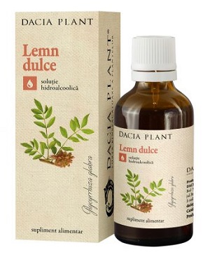 Tinctura de lemn dulce, 50 ml, Dacia Plant