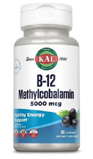 Vitamina B12 Methylcobalamin Kal, 5000 mcg, 60 comprimate, Secom