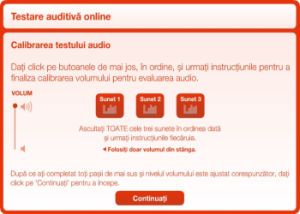 testare auditiva